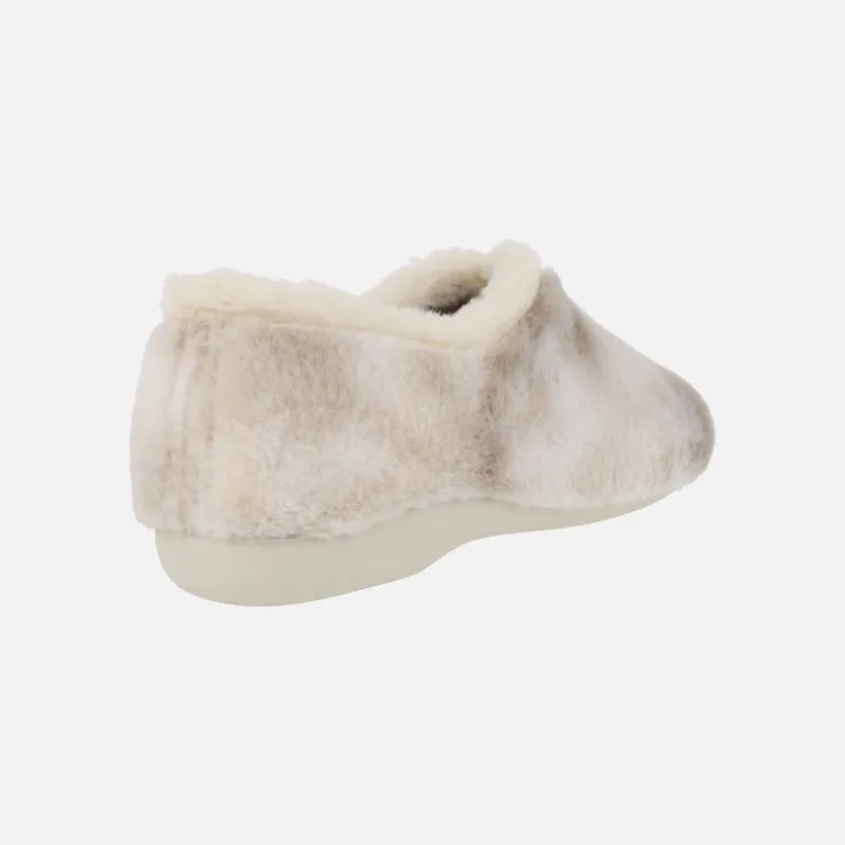 Zapatillas de casa de pelo cerradas para mujer