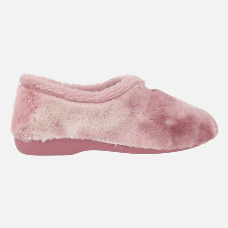 Zapatillas de casa de pelo cerradas para mujer