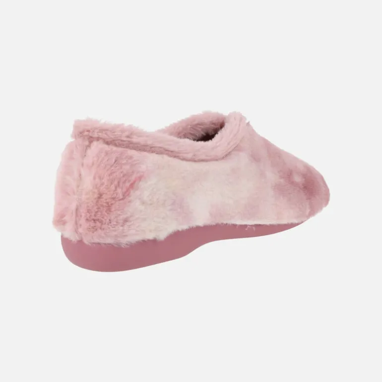Zapatillas de casa de pelo cerradas para mujer