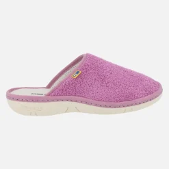Zapatillas de casa descalzas para mujer en tejido rizo