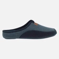 Zapatillas de casa descalzas para hombre en tejido jaspeado