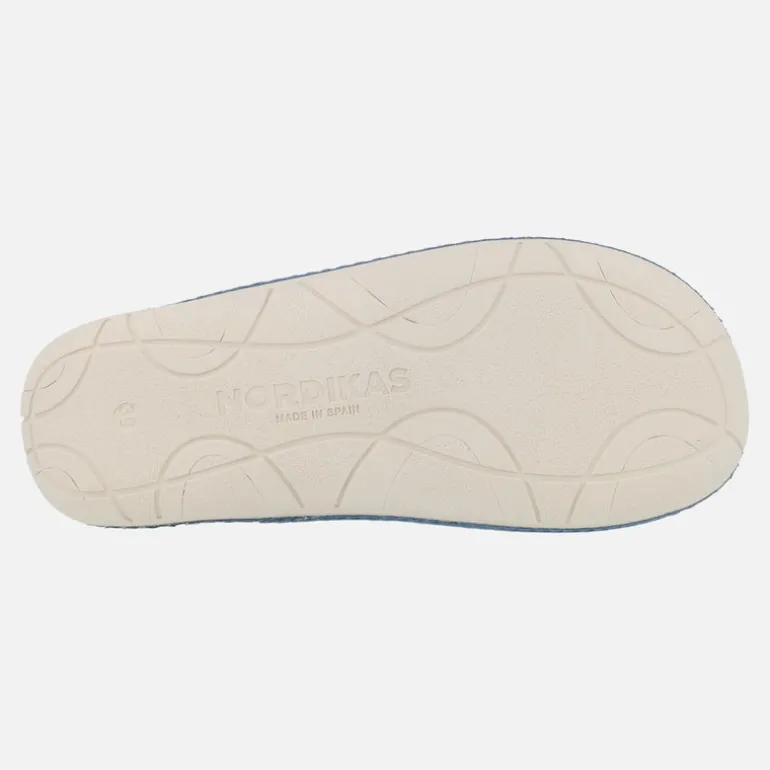 Zapatillas de casa descalzas para mujer en tejido rizo