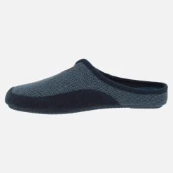 Zapatillas de casa descalzas para hombre en tejido jaspeado