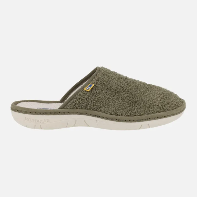 Zapatillas de casa descalzas para hombre en tejido rizo