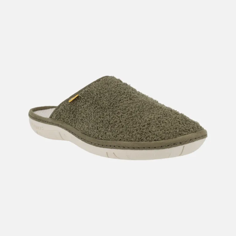 Zapatillas de casa descalzas para hombre en tejido rizo