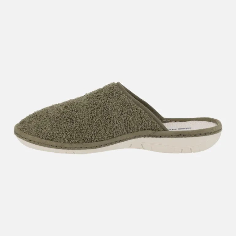 Zapatillas de casa descalzas para hombre en tejido rizo