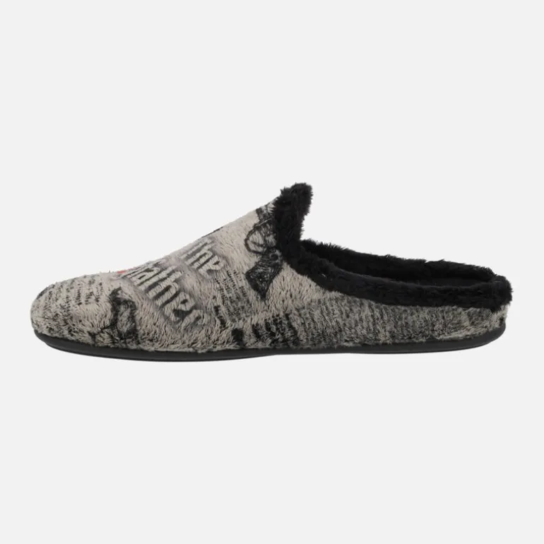Zapatillas de casa descalzas para hombre con dibujo de Bulldog