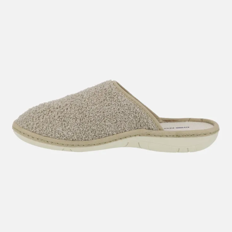 Zapatillas de casa descalzas para hombre en tejido rizo