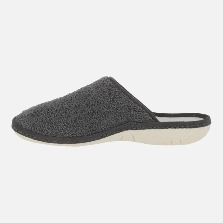 Zapatillas de casa descalzas para hombre en tejido rizo