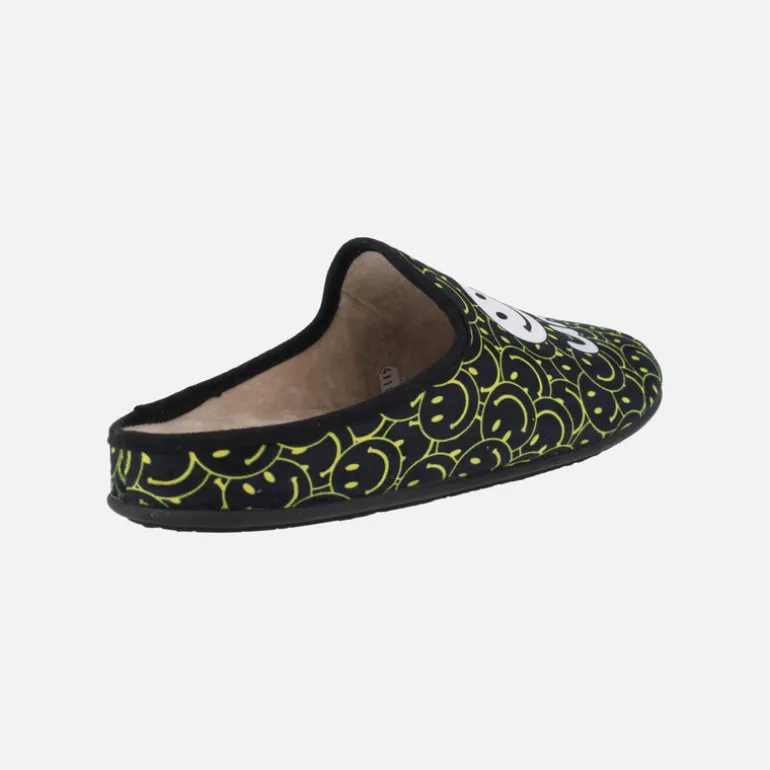 Zapatillas de casa descalzas para hombre Soy único con smileys