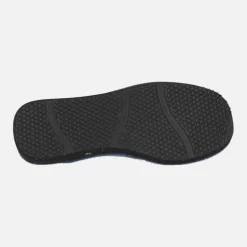 Zapatillas de casa descalzas para hombre en tejido afelpado a cuadros
