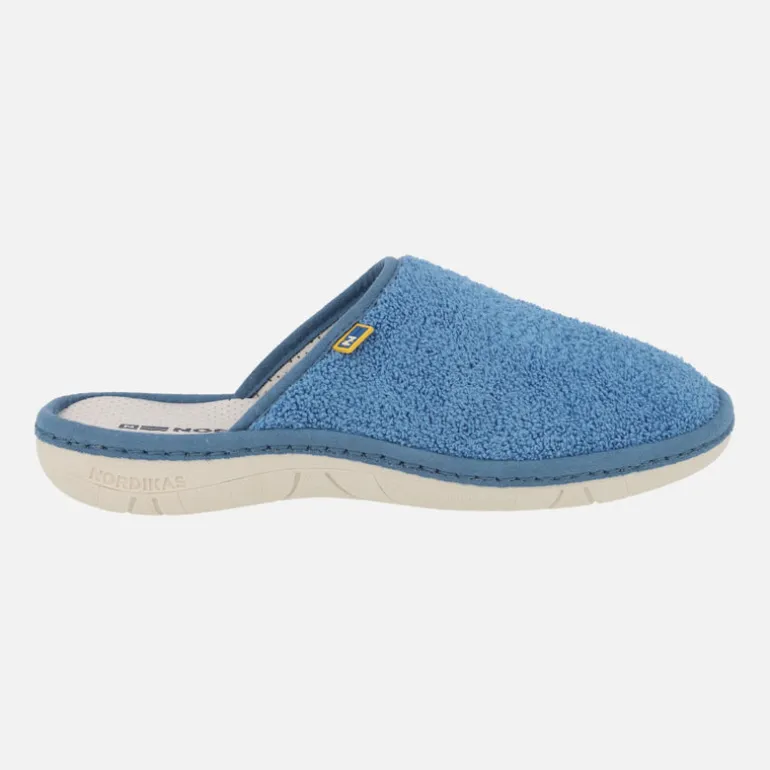 Zapatillas de casa descalzas para mujer en tejido rizo