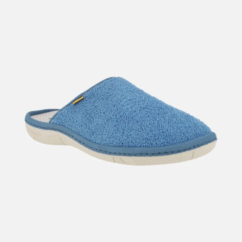 Zapatillas de casa descalzas para mujer en tejido rizo