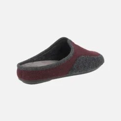 Zapatillas de casa descalzas para hombre en tejido jaspeado