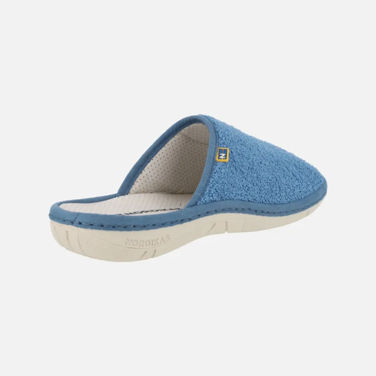Zapatillas de casa descalzas para mujer en tejido rizo