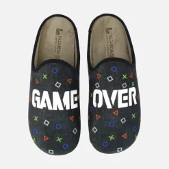 Zapatillas de casa para hombre Game Over