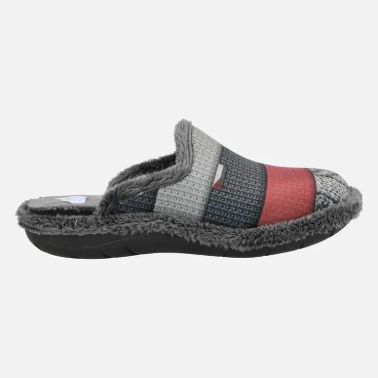 Zapatillas de casa para hombre descalzas en combinado tricolor