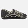 Zapatillas de casa para hombre cerradas en lana Himalaya negro