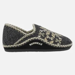 Zapatillas de casa para hombre cerradas en lana Himalaya negro