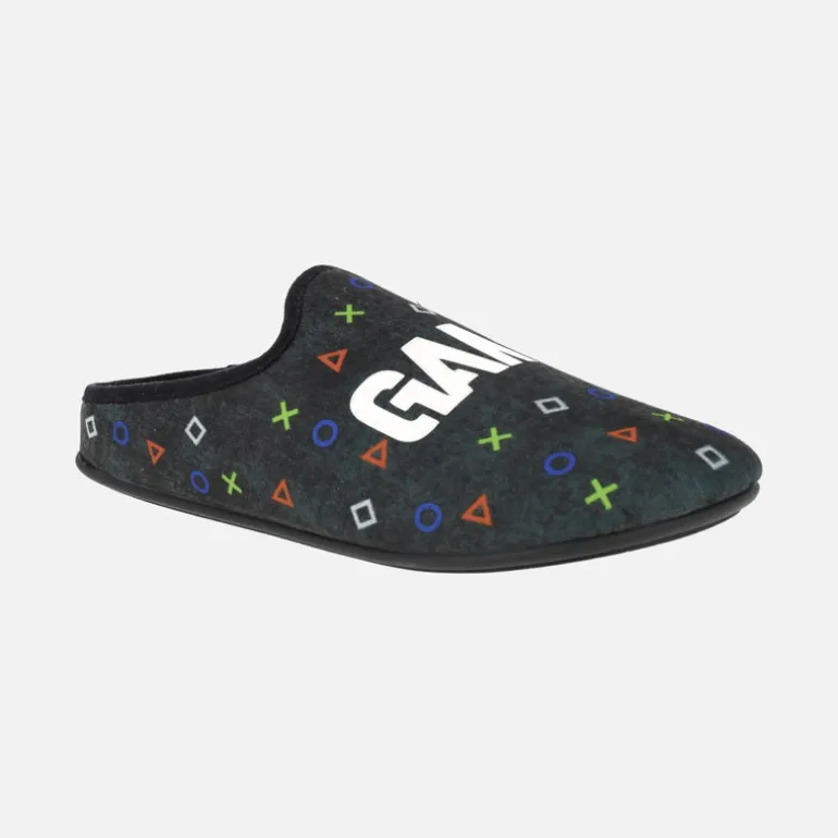 Zapatillas de casa para hombre Game Over