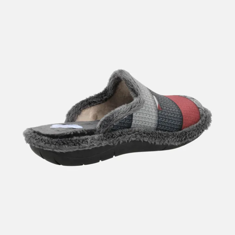 Zapatillas de casa para hombre descalzas en combinado tricolor