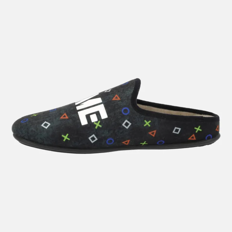 Zapatillas de casa para hombre Game Over
