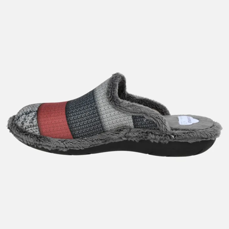 Zapatillas de casa para hombre descalzas en combinado tricolor