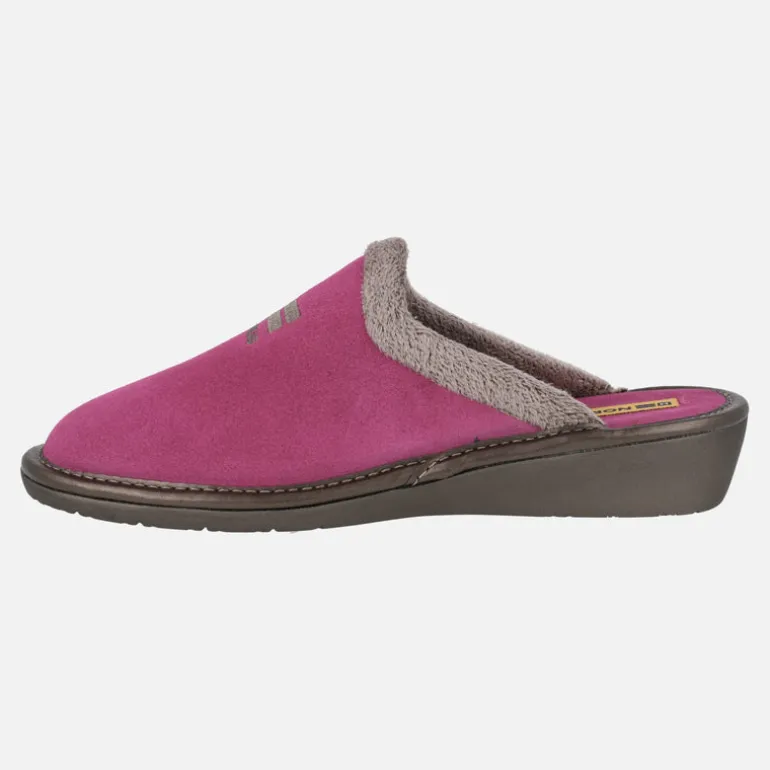 Zapatillas de casa para mujer en piel serraje Top Line
