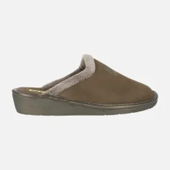 Zapatillas de casa para mujer en piel serraje Top Line
