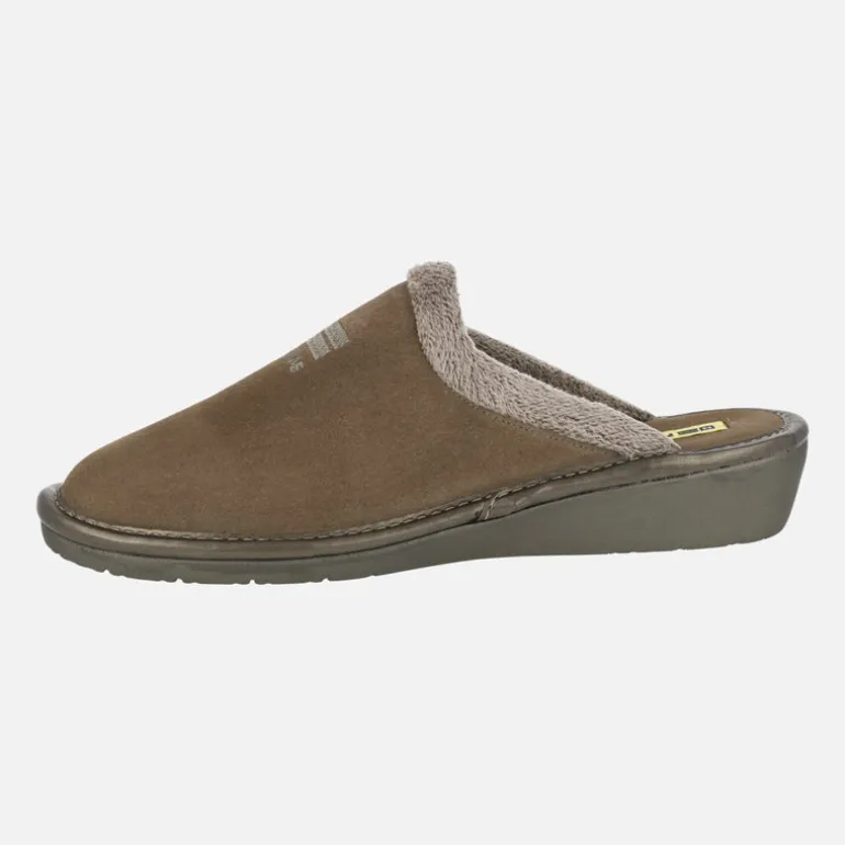 Zapatillas de casa para mujer en piel serraje Top Line
