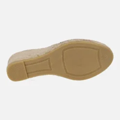 Zapatillas de esparto abiertas de puntera con cintas Viguera 2137