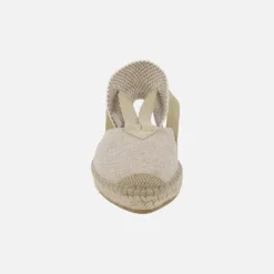 Zapatillas de esparto bajas con cintas para atar