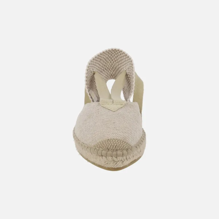 Zapatillas de esparto bajas con cintas para atar