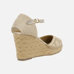 Zapatillas de esparto con detalle de flores Bennett