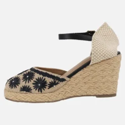 Zapatillas de esparto con detalle de flores Bennett