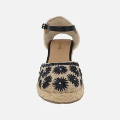Zapatillas de esparto con detalle de flores Bennett