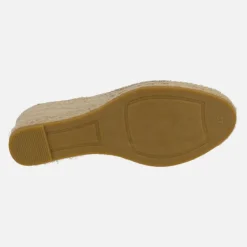 Zapatillas de esparto en piel destalonadas y abiertas de puntera
