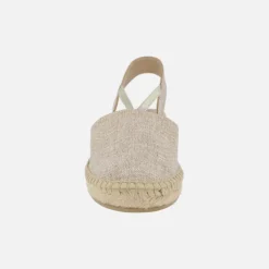 Zapatillas de esparto en tejido con elásticos laterales