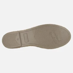 Zapatillas de esparto en piel negra con puntera en print leopardo