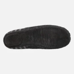 Zapatillas de Hombre abiertas por el talón en lana de rayas