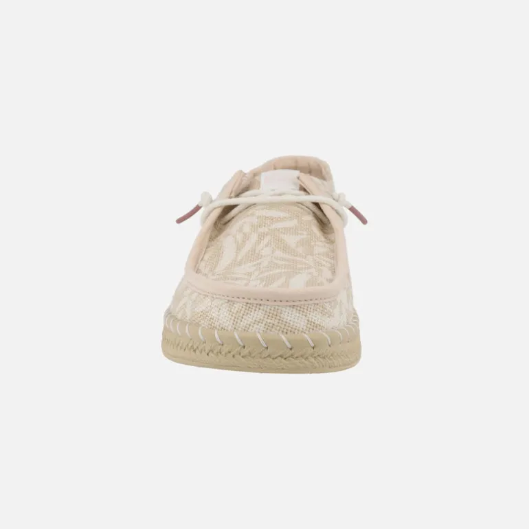 Zapatillas de tejido estampado Wendy espadrilles retro palm