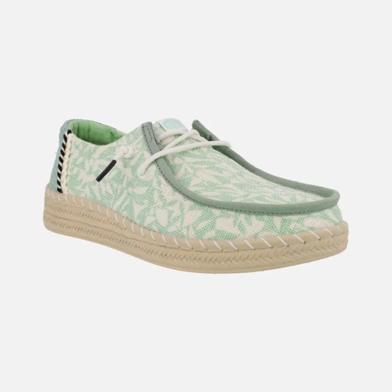 Zapatillas de tejido estampado Wendy espadrilles retro palm