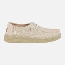 Zapatillas de tejido estampado Wendy espadrilles retro palm