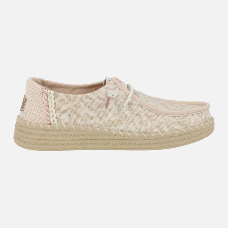 Zapatillas de tejido estampado Wendy espadrilles retro palm