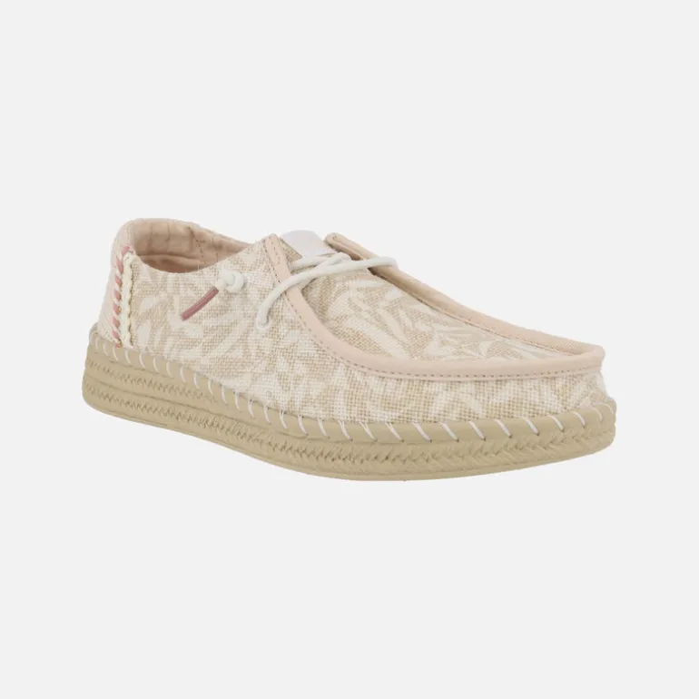Zapatillas de tejido estampado Wendy espadrilles retro palm