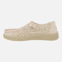 Zapatillas de tejido estampado Wendy espadrilles retro palm