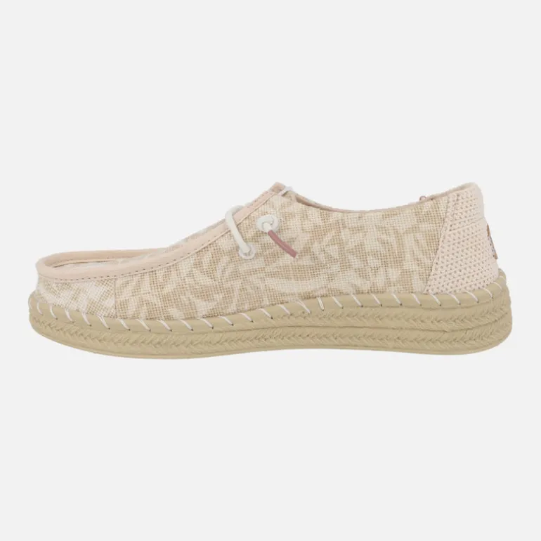 Zapatillas de tejido estampado Wendy espadrilles retro palm