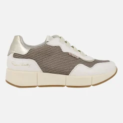 Zapatillas deportivas Belorado en combinado blanco y platino
