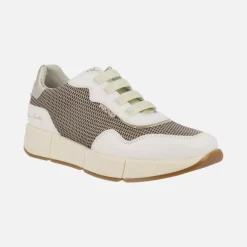 Zapatillas deportivas Belorado en combinado blanco y platino