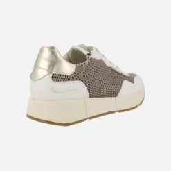 Zapatillas deportivas Belorado en combinado blanco y platino